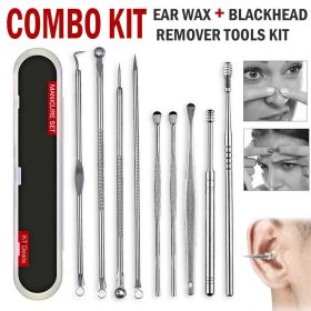 Ear Wax Remover Spoon Earwax Picker And Pimple Blackhead Remover Tools - COMBO KIT