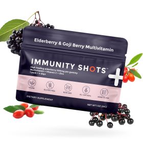 Elderberry & Goji Berry Immunity Shots Gummy Vitamins | 12-Pack