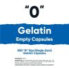 Nutricost Empty Capsules Gelatin Size 0-500 Clear Empty '0' Gel Capsules - Kosher, Non-GMO, Soy Free, Gluten Free