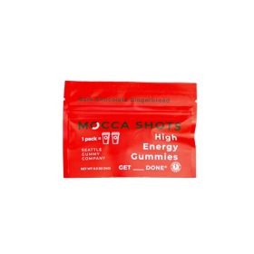 Mocca Shots Energy Gummies with Caffeine  12 - Pack (Flavor: Dark Chocolate Gingerbread)