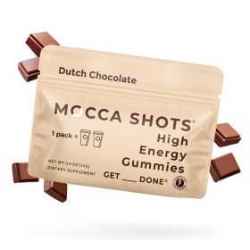 Mocca Shots Energy Gummies with Caffeine  12 - Pack (Flavor: Dutch Chocolate)