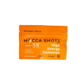 Mocca Shots Energy Gummies with Caffeine  12 - Pack (Flavor: Pumpkin Spice)